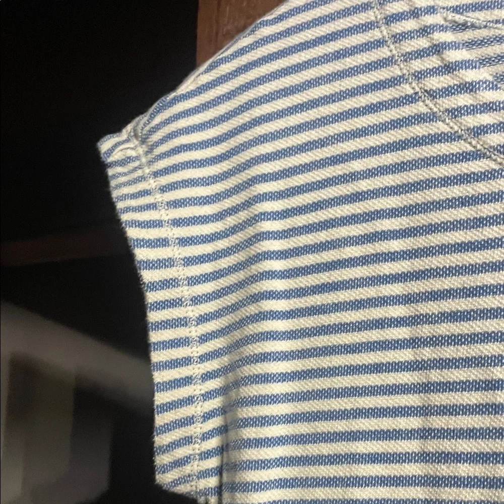 Max Edition weekend  Blue and cream stripes shirt dress, size M - Picture 4 of 4